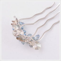 新光飾品新品促銷 韓國水晶花插梳，盤發必備時尚發飾